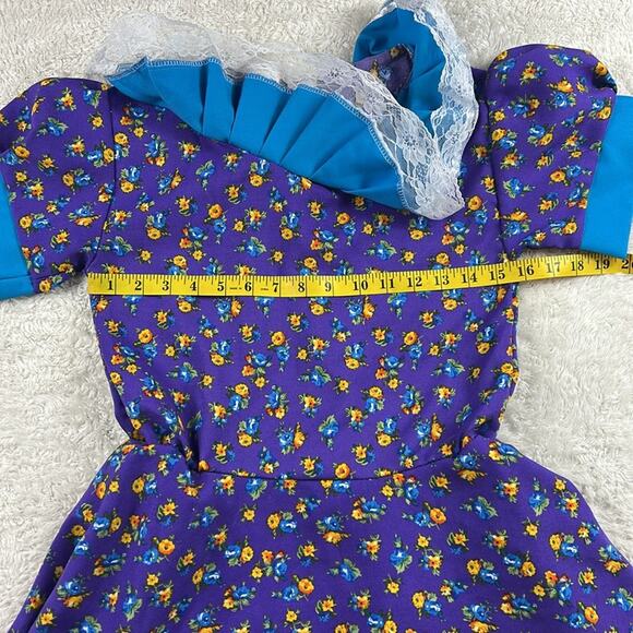 Unbranded Floral and lace ruffled twirly fit and flare dress, size xs - Picture 5 of 8